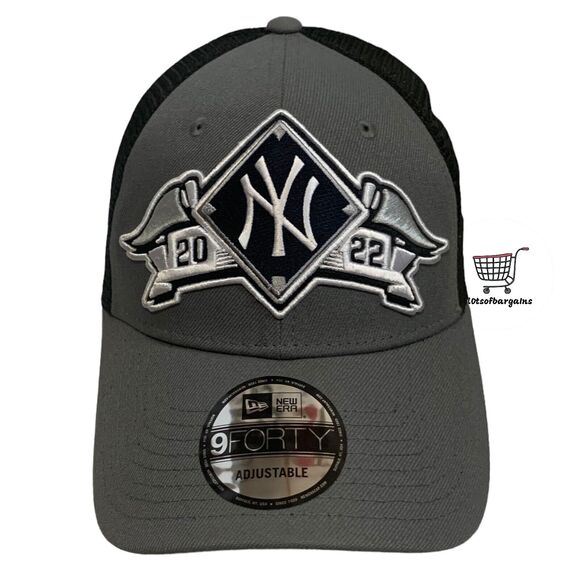New Era 9FORTY NY Yankees 2022 Post Season MLB Snapback Trucker Hat Cap New - Picture 1 of 12